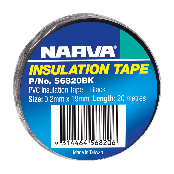 Narva Black PVC Insulation Tape (20 Metres) - 56820BK