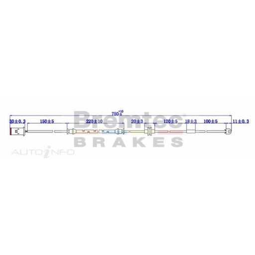 Bremtec Brake Pad Sensor - BTS146 - A1 Autoparts Niddrie
