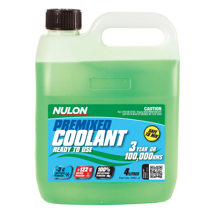 Nulon Premix Coolant (Green) - 4 Litre
