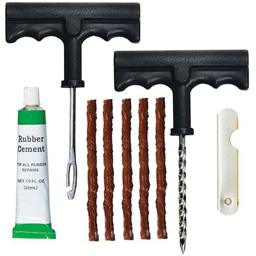 9 Piece Tubeless Tyre Repair Kit