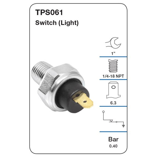 Tridon Oil Pressure Sensor - TPS061 - A1 Autoparts Niddrie