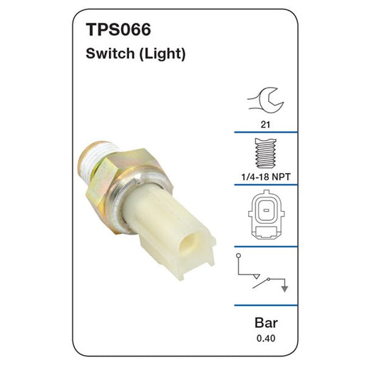 Tridon Oil Pressure Sensor - TPS066 - A1 Autoparts Niddrie