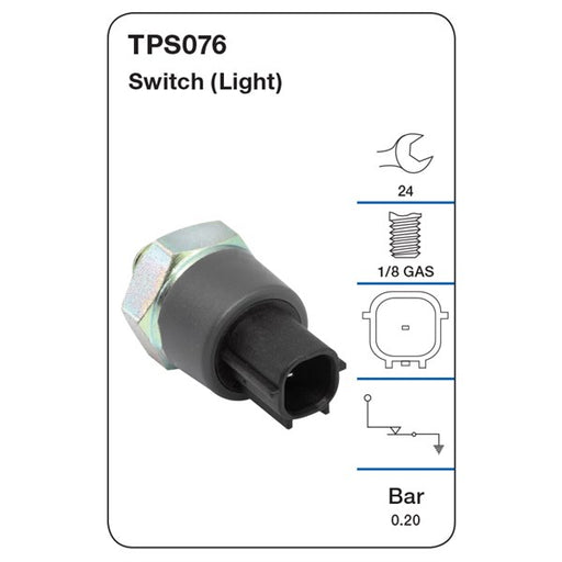 Tridon Oil Pressure Sensor - TPS076 - A1 Autoparts Niddrie