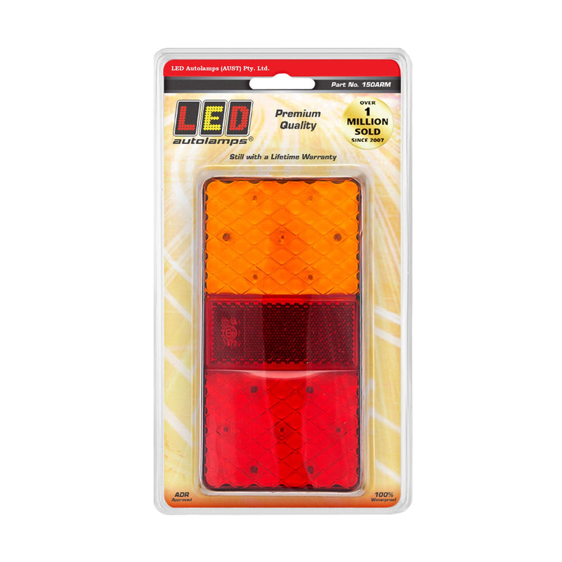 LED Auto Lamps Stop / Tail / Indicator Lamp with Reflex Reflector - 150ARM