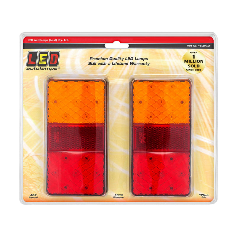 LED Auto Lamps Stop / Tail / Indicator Lamp with Reflex Reflector - 150BAR2