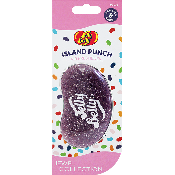 Jelly Belly 3D Hanging Island Punch Jewel Air Freshener