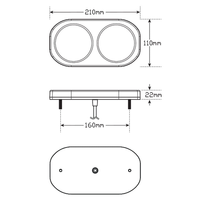 LED Autolamps Boat Trailer Lamps - 209GARLP2