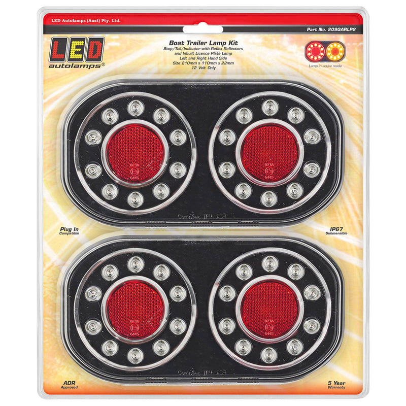 LED Autolamps Boat Trailer Lamps - 209GARLP2