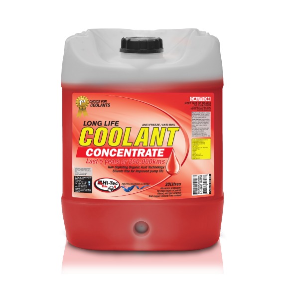 Hi-Tec Long Life Red Coolant Concentrate - 20 Litre
