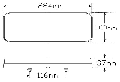 LED Autolamps LED Rear Combination LED Lamp - 284ARWM-2