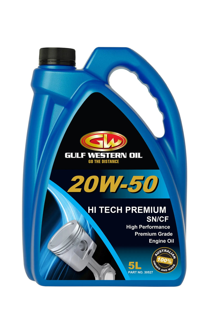 Gulf Western Hi-Tech Premium 20W-50 Engine Oil - 5 Litre