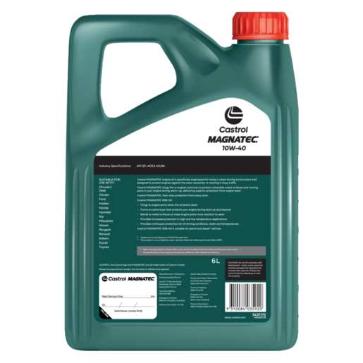 Castrol Magnatec 10W40 Engine Oil - 6 Litre