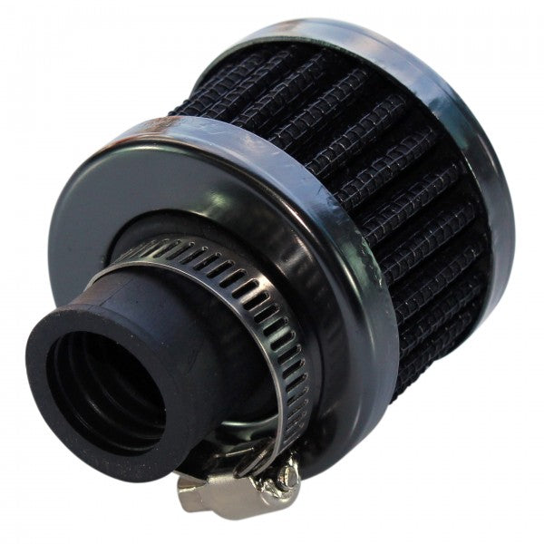 Clamp On Breather 3/4"(18mm) ID Neck (Black Top Black Element) - 3991B