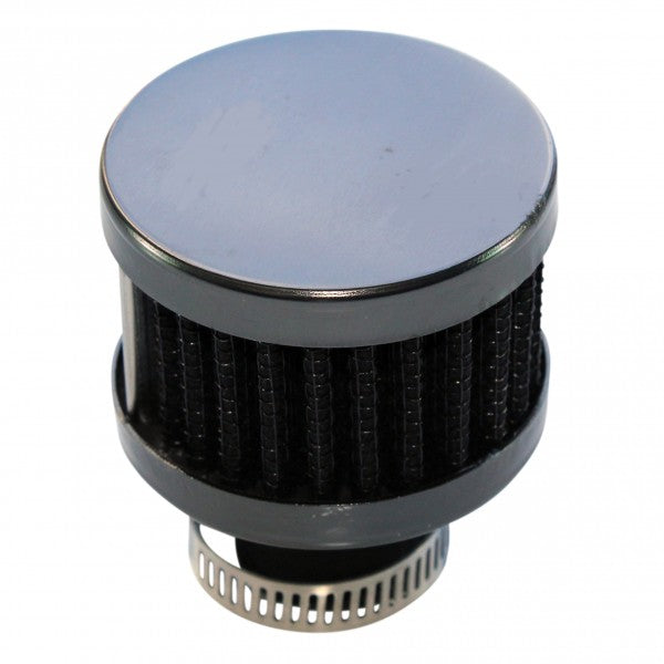 Clamp On Breather 3/4"(18mm) ID Neck (Black Top Black Element) - 3991B
