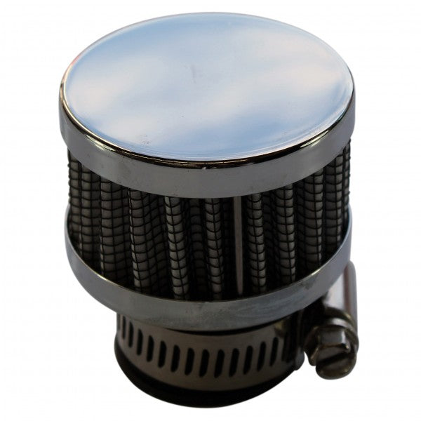 Clamp On Breather 1" (25mm) ID (Chrome Top White Element) - 3998C