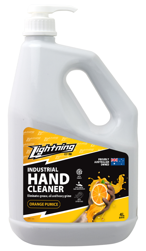Lightning Orange Pumice Hand Cleaner - 4 Litre (Pump Pack)