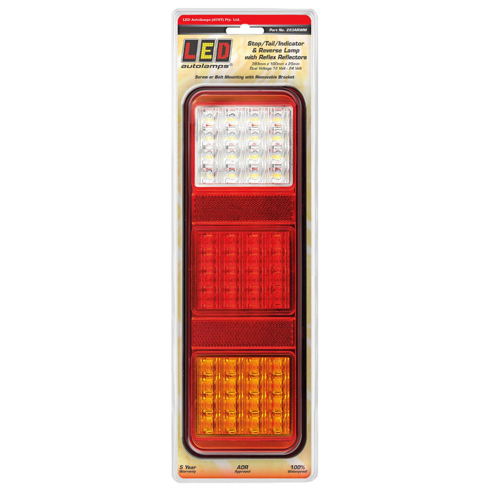LED Autolamps Rear Combination Lamp - 283ARWM
