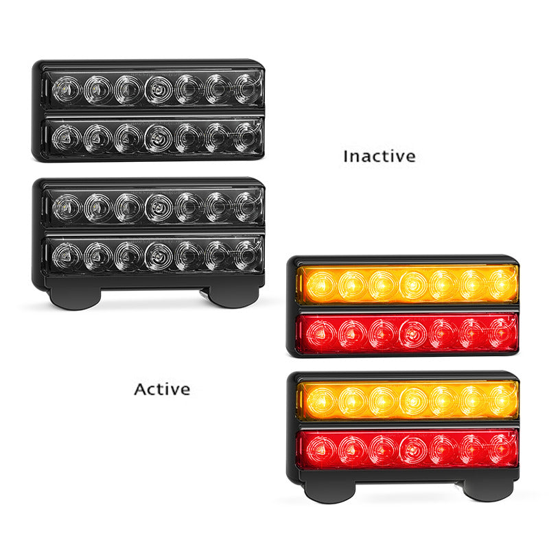 LED Autolamps Set of Fully Submersible IP67 Rated 12V LED Boat Trailer Lamps - 207BBARLP2