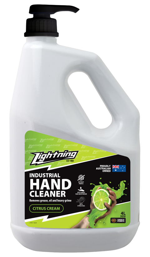 Lightning Citrus Cream Hand Cleaner - 4 Litre (Pump Pack)