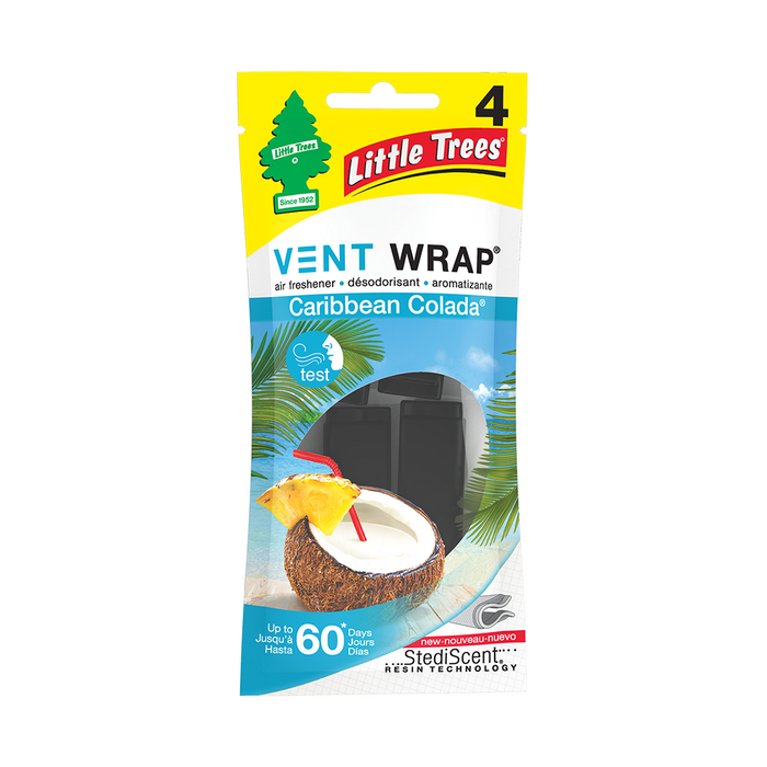 Little Trees Vent Wrap Air Freshener- Caribbean Colada