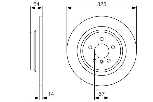 Bosch Brake Disc - BD2431