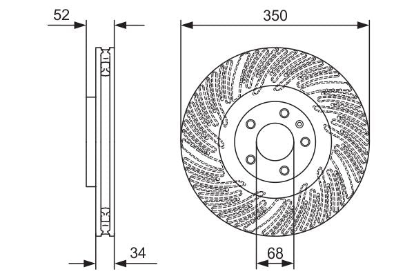 Bosch Brake Disc - BD2447