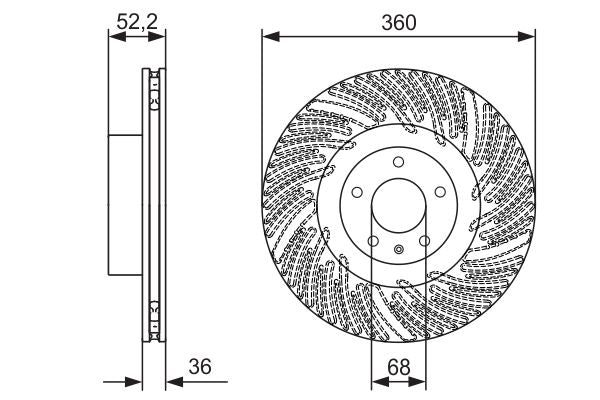 Bosch Brake Disc - BD2450