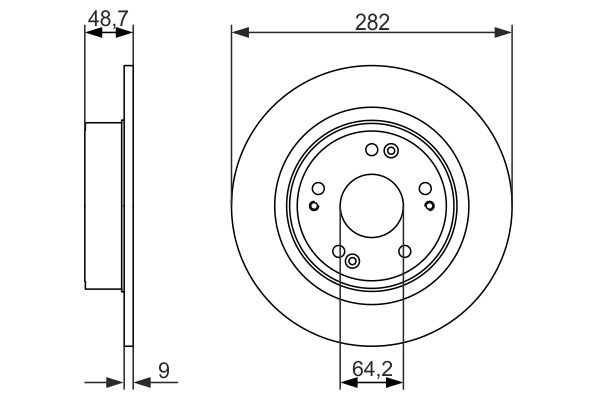 Bosch Brake Disc - BDT6647