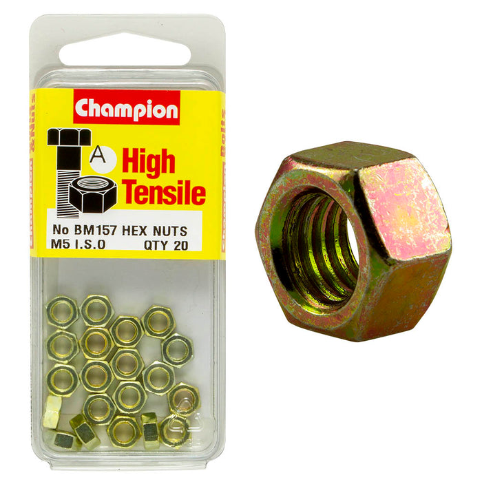 Champion High Tensile Nut Pack [M5 x 0.8mm] - BM157