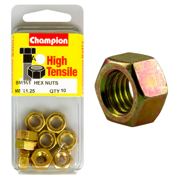 Champion High Tensile Nut Pack [M8 x 1.25mm] - BM161