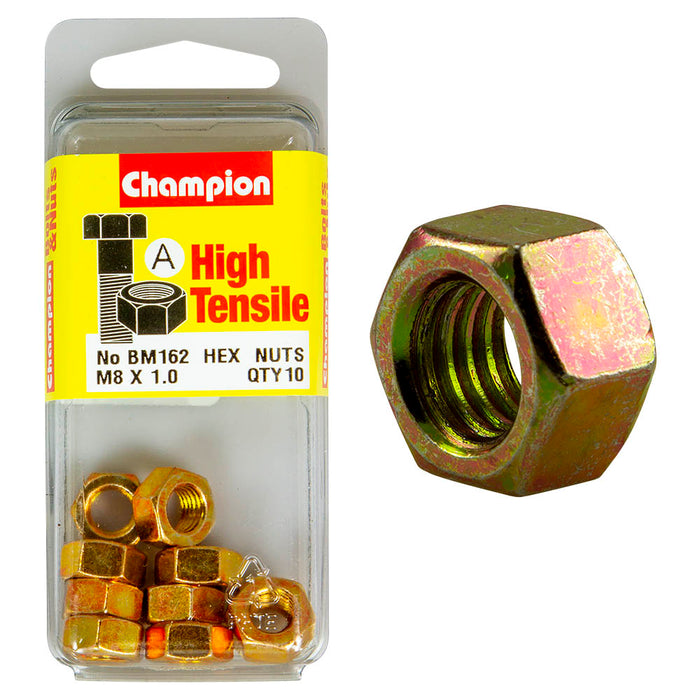 Champion High Tensile Nut Pack [M8 x 1.00mm] - BM162