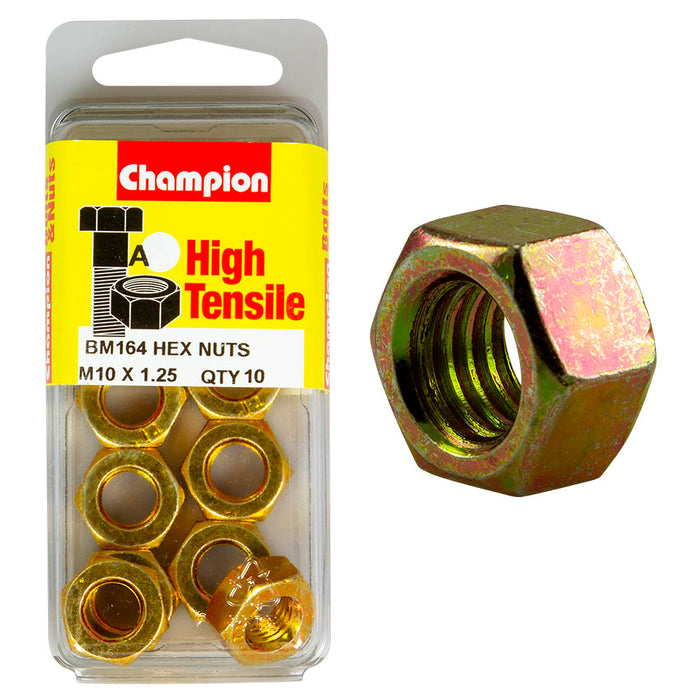 Champion High Tensile Nut Pack [M10 x 1.25mm] - BM164