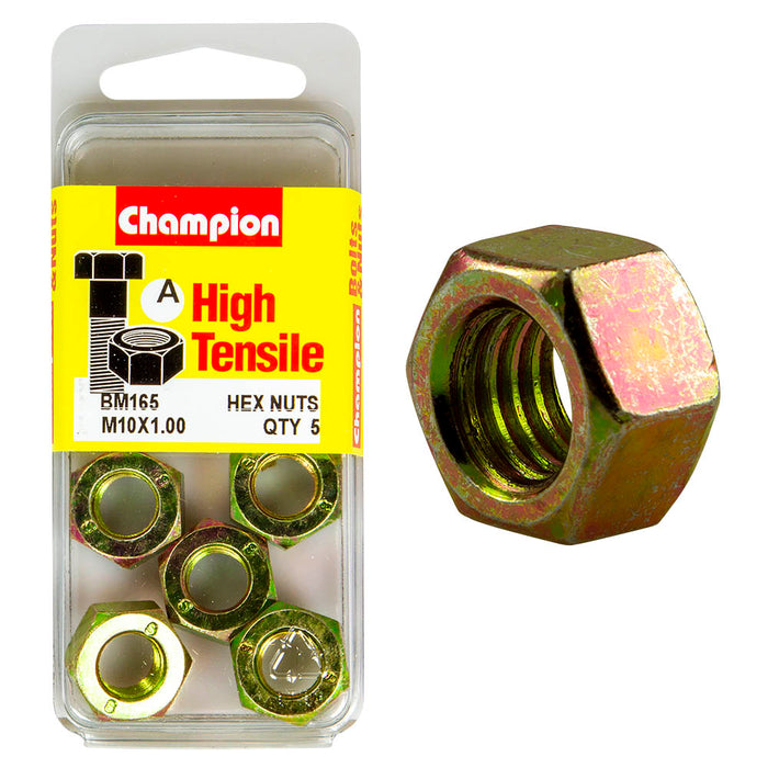 Champion High Tensile Nut Pack [M10 x 1.00mm] - BM165