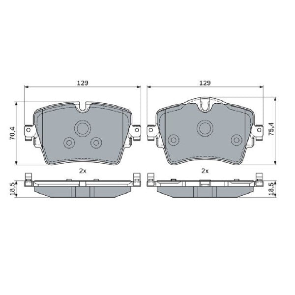 Bosch Disc Brake Pad Set - BP1791