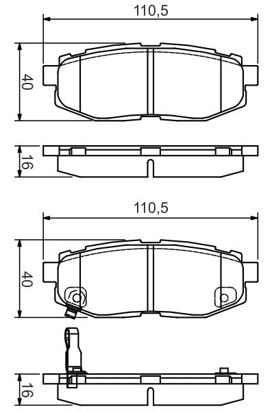 Bosch Disc Brake Pad Set - BP2203