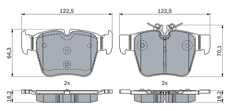 Bosch Disc Brake Pad Set - BP2320