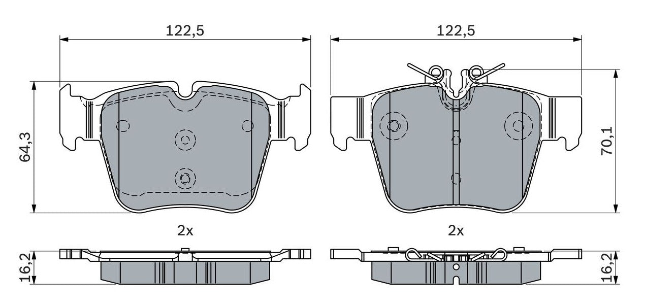 Bosch Disc Brake Pad Set - BP2320