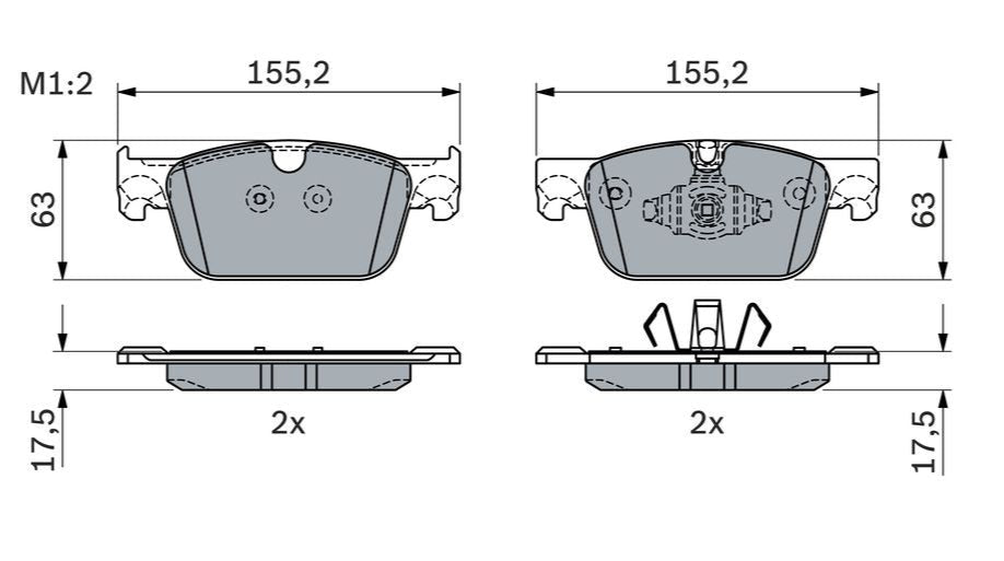 Bosch Disc Brake Pad Set - BP2360