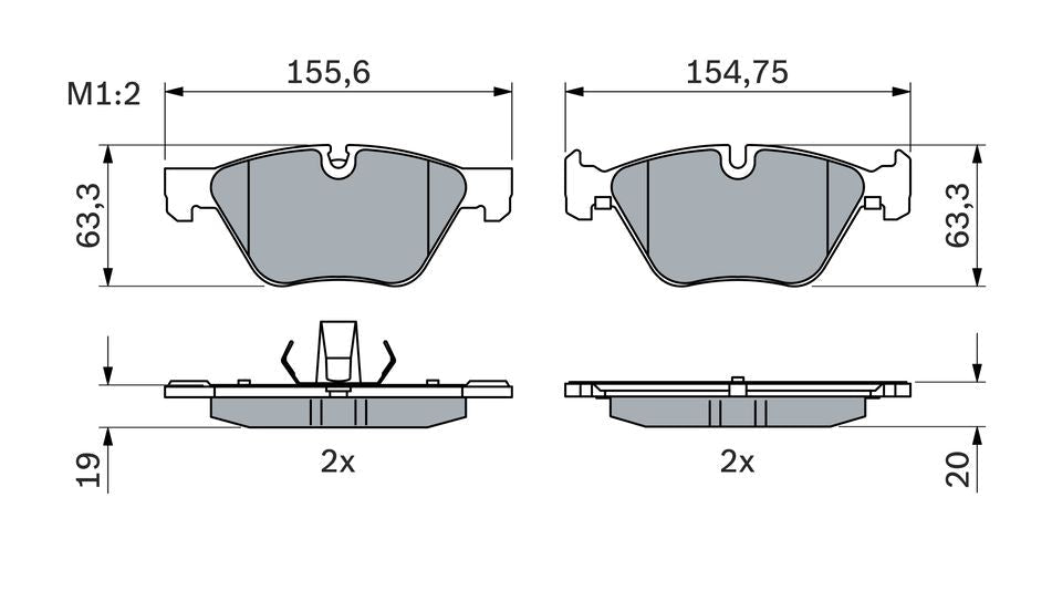 Bosch Disc Brake Pad Set - BP2406