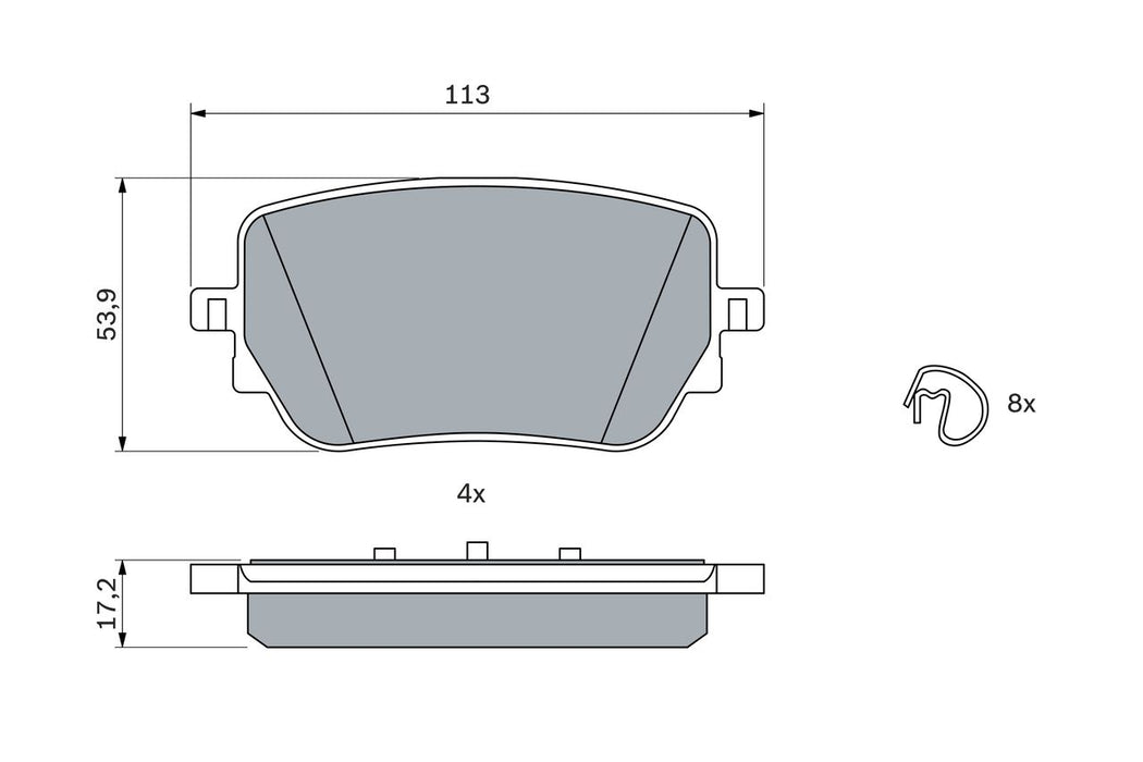 Bosch Disc Brake Pad Set - BP2519