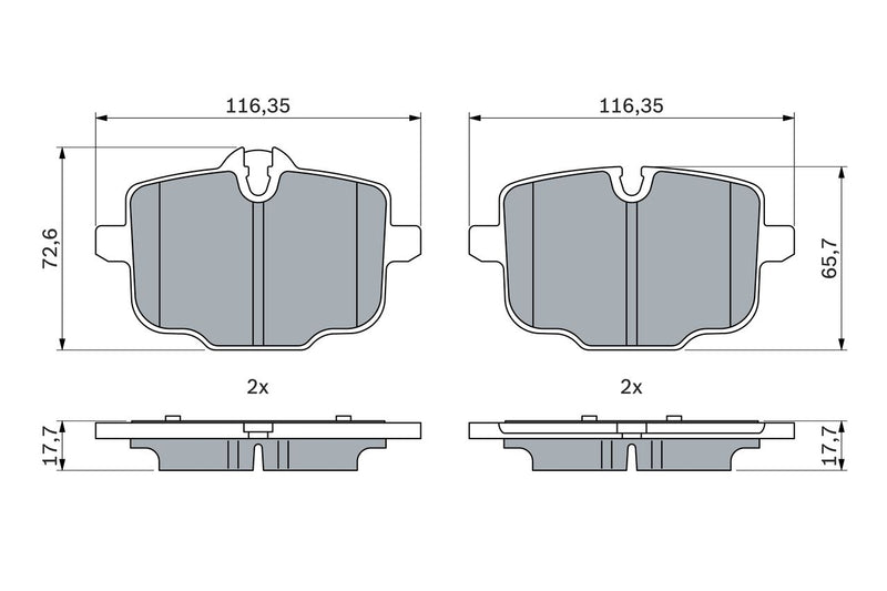 Bosch Disc Brake Pad Set - BP2540