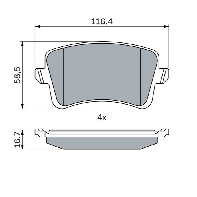Bosch Disc Brake Pad Set - BP2658