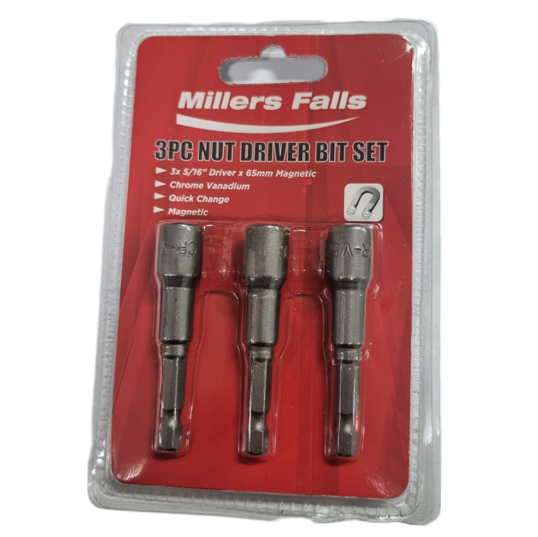 3 Piece Nut Driver Bit Set [5/16] — A1 Autoparts Niddrie