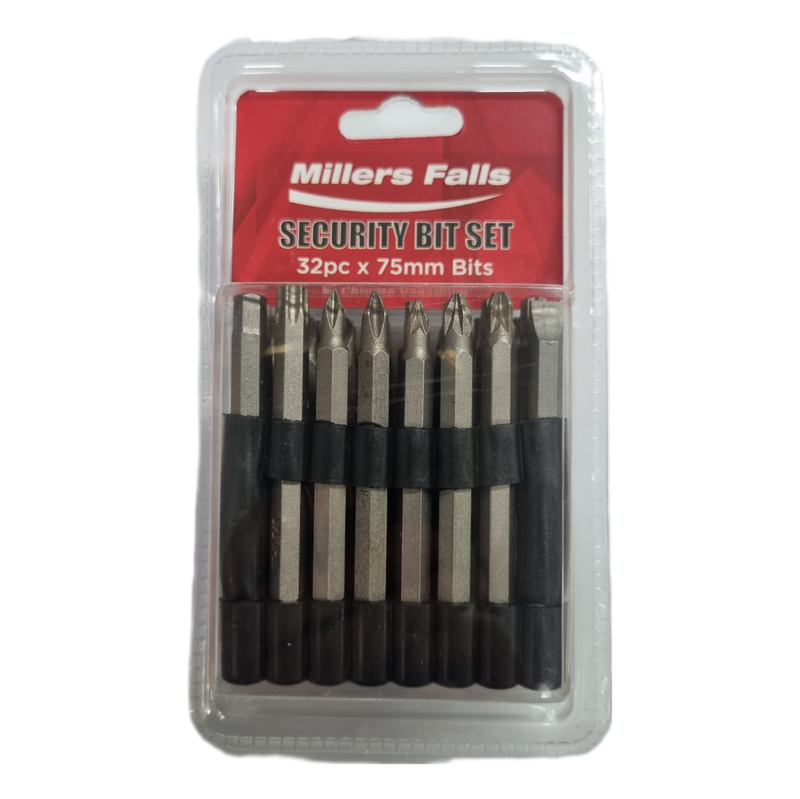 32 Piece Security Bit Set - 75mm Long