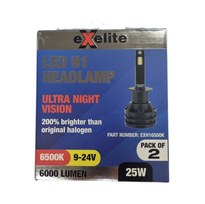 Exelite LED Headlamp Globes (H1) - Pack of 2