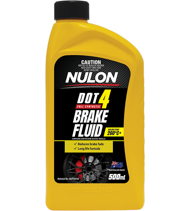 Nulon Dot 4 Full Synthetic Brake Fluid - 500ml