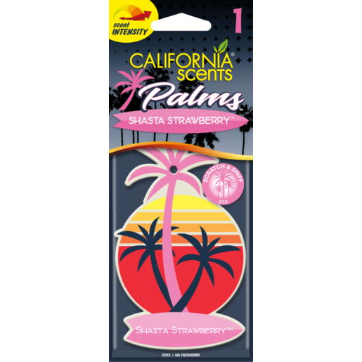 California Scents Palms Air Freshener - Shasta Strawberry