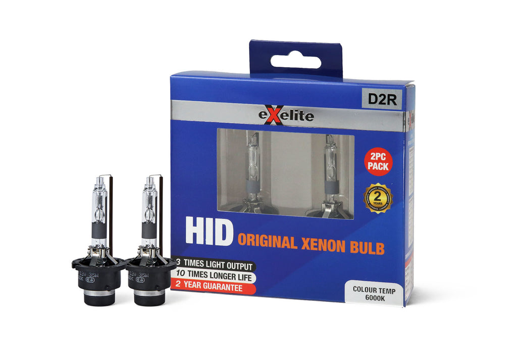 Exelite D2R HID 35W 6000K Xenon Globe (Pack of 2)