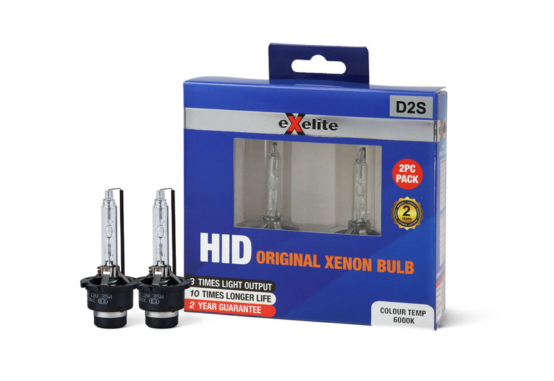 Exelite D2S HID 35W 6000K Xenon Globe (Pack of 2)