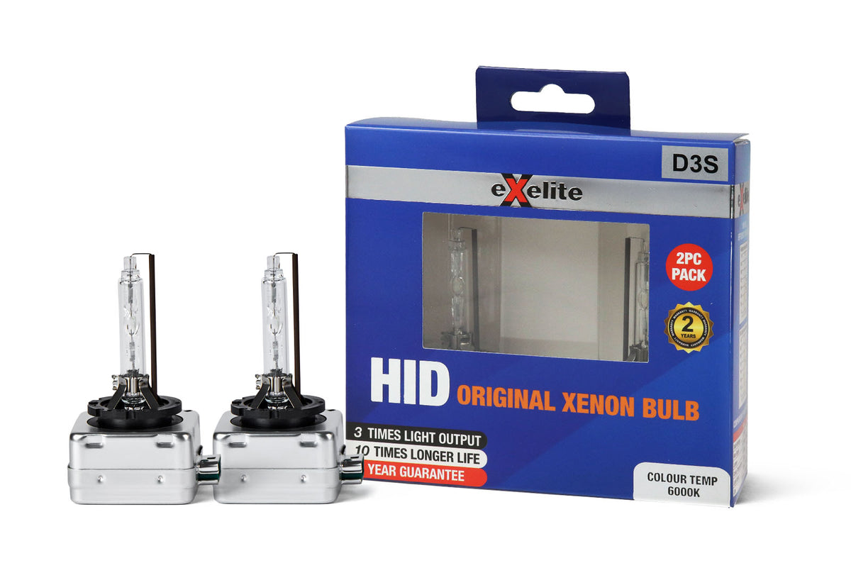 Exelite D3S HID 35W 6000K Xenon Globe (Pack of 2) — A1 Autoparts Niddrie